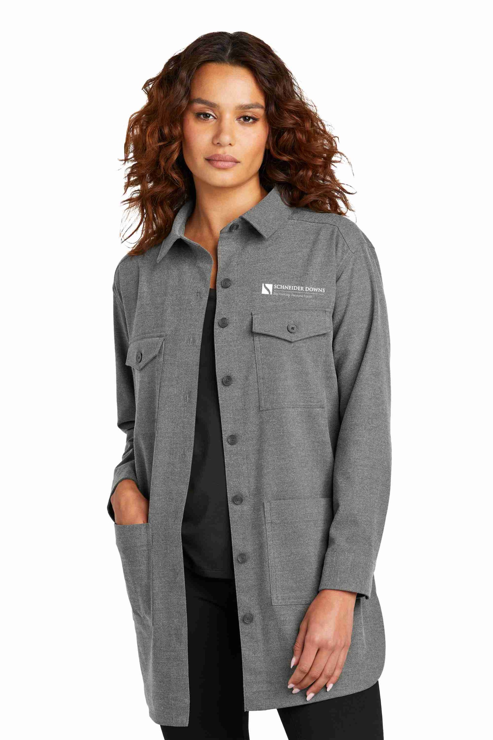 Women’s Long Sleeve Twill Overshirt